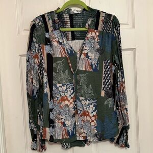 Floral Patchwork Blouse by Avara